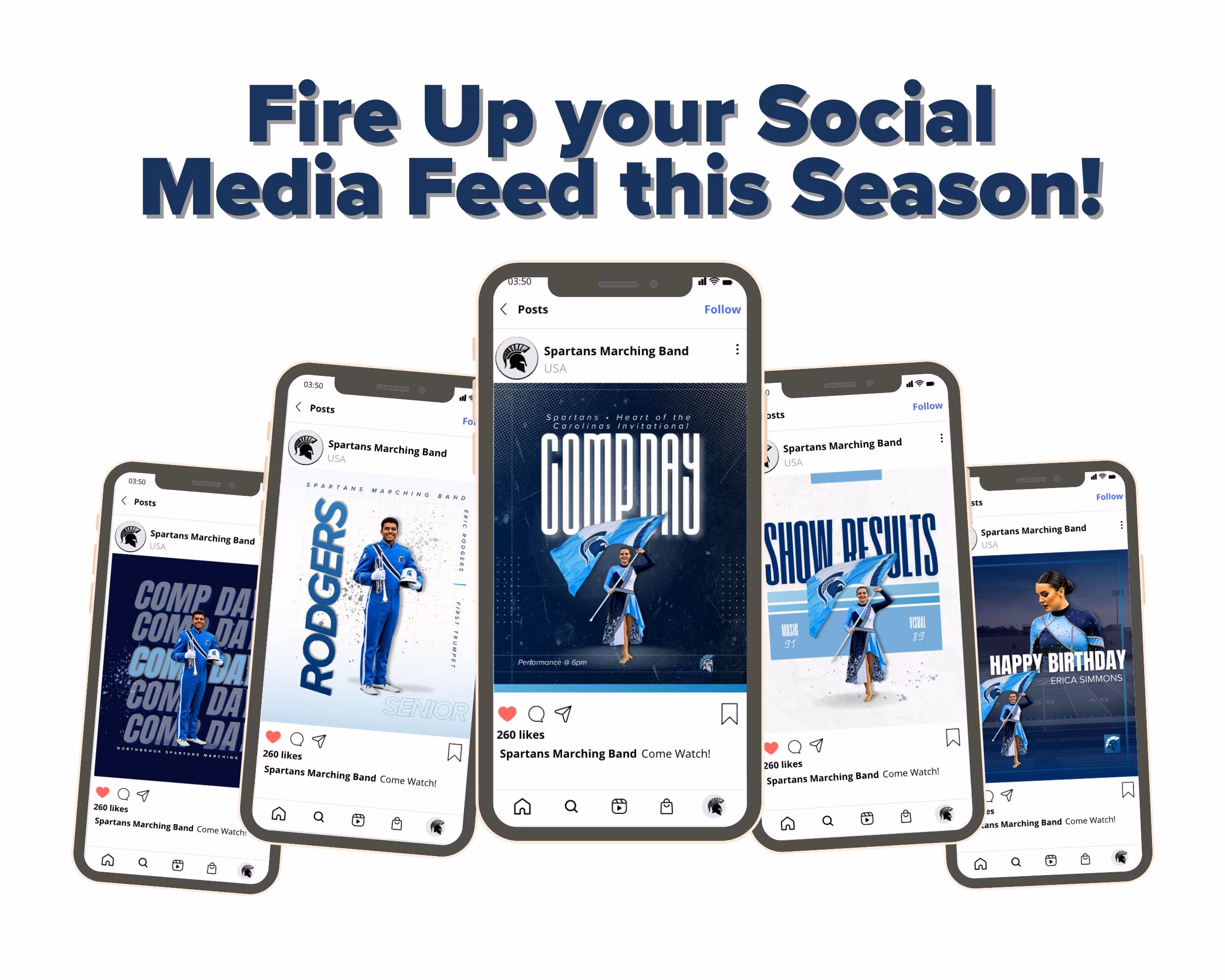 Marching Band Canva Templates Bundle β 26 Editable Social Media, Newsletter, Schedule & Event Graphics - Image 2