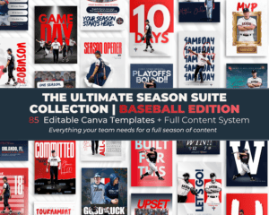 Baseball Canva Templates Bundle